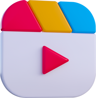 3D Video Player Icon